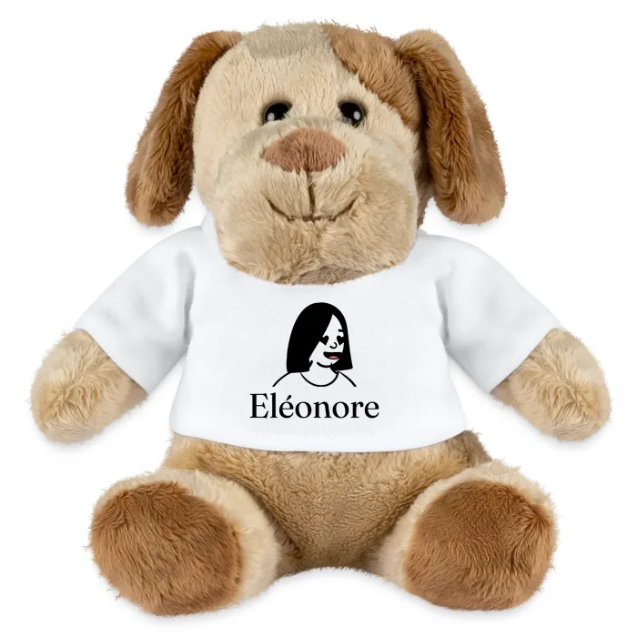 Peluche chien personnalisée au prénom Eléonore
