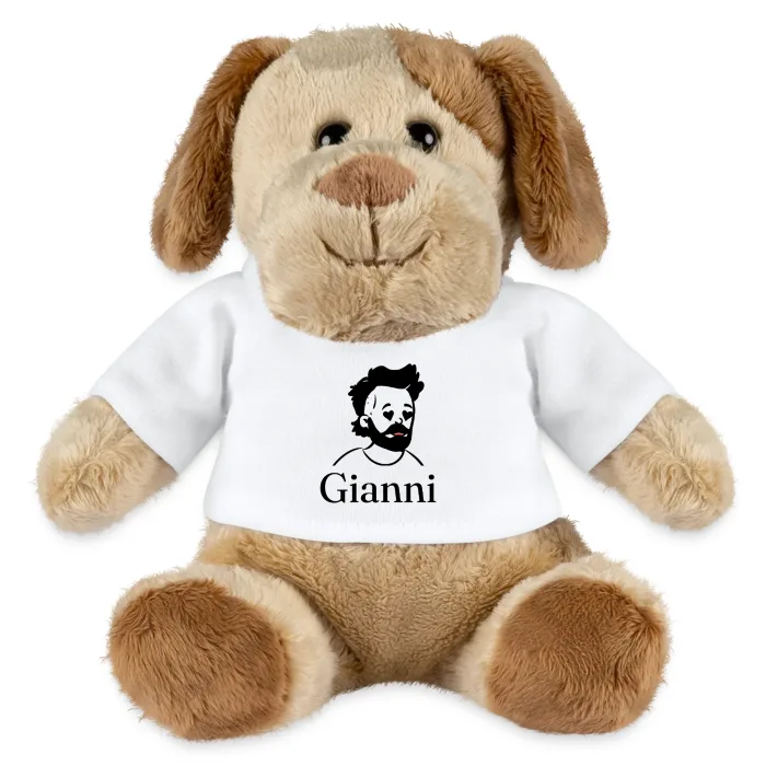 Peluche chien personnalisée au prénom Gianni
