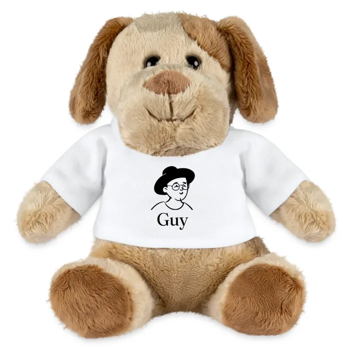 Peluche chien personnalisée au prénom Guy