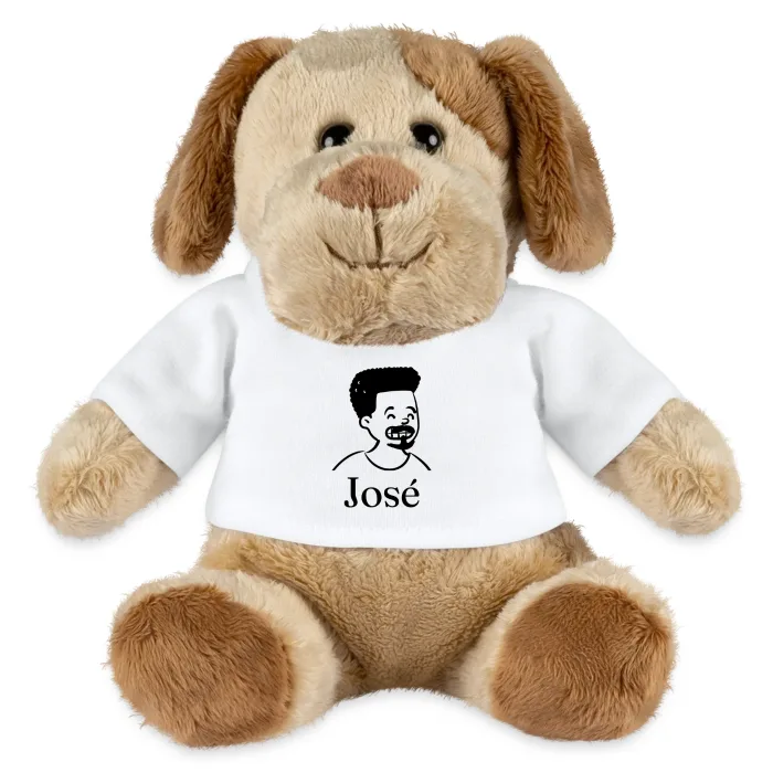Peluche chien personnalisée au prénom José