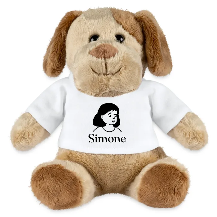 Peluche chien personnalisée au prénom Simone