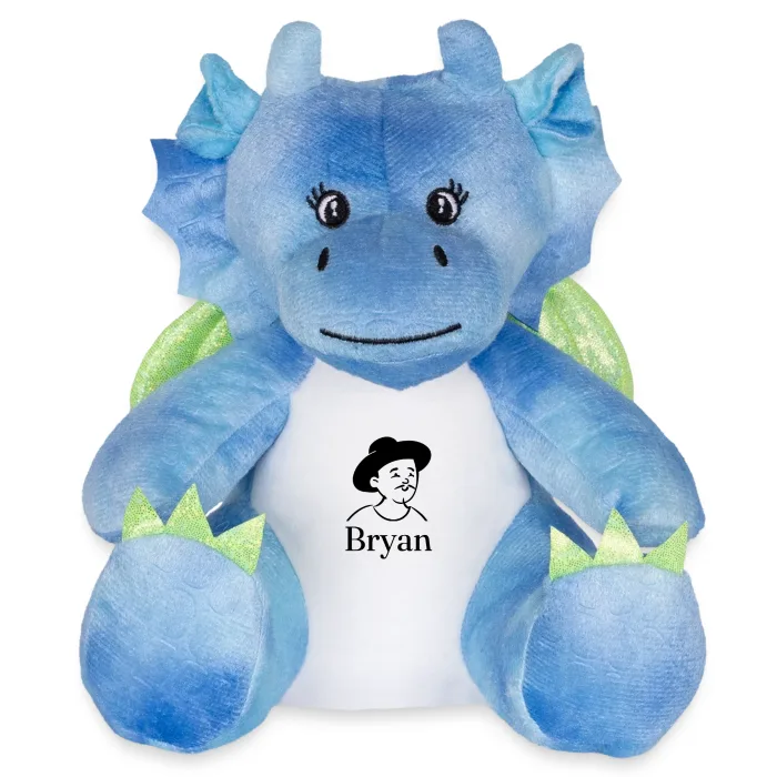Peluche dragon personnalisée au prénom Bryan