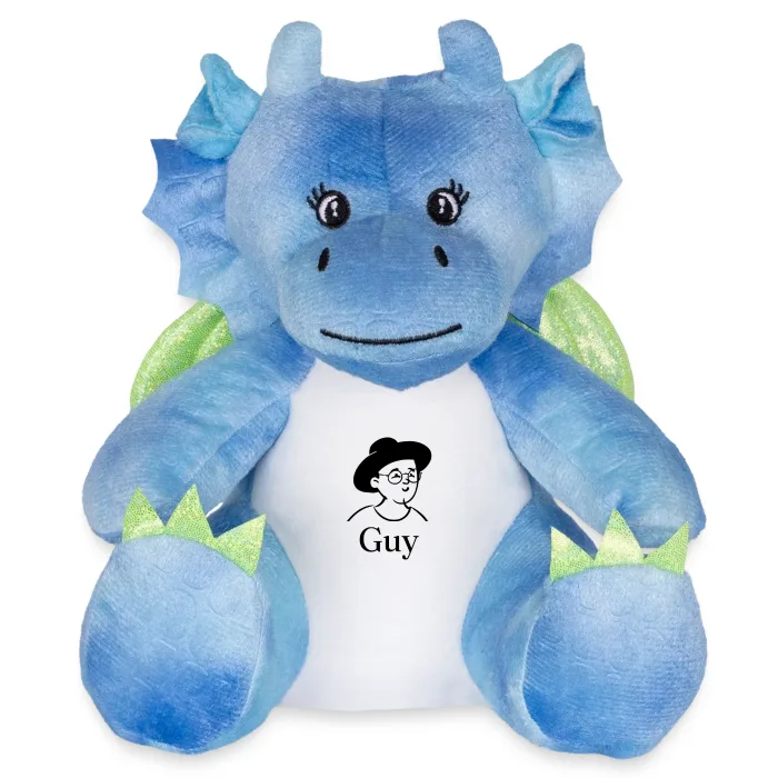 Peluche dragon personnalisée au prénom Guy