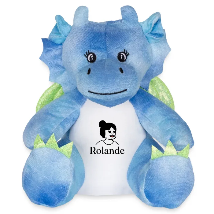 Peluche dragon personnalisée au prénom Rolande