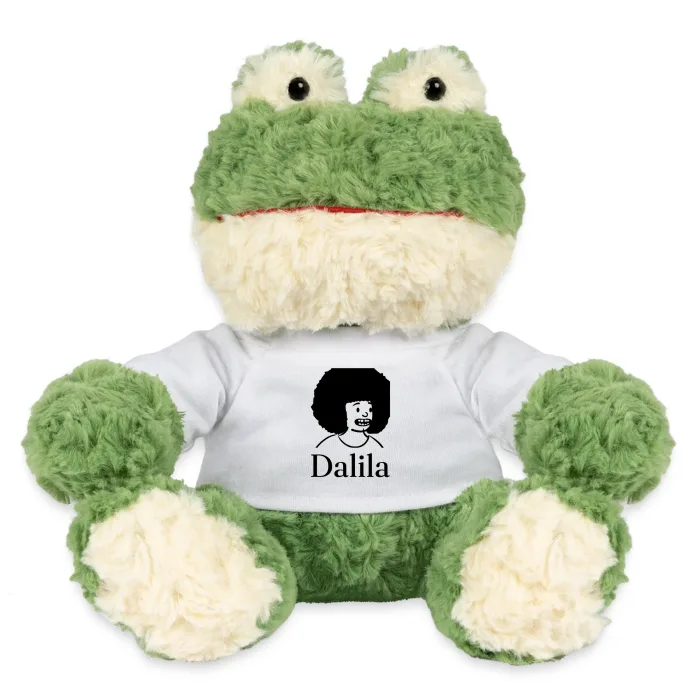 Peluche grenouille personnalisée au prénom Dalila