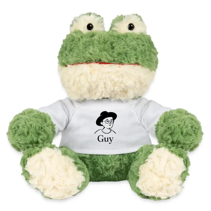 Peluche grenouille personnalisée au prénom Guy