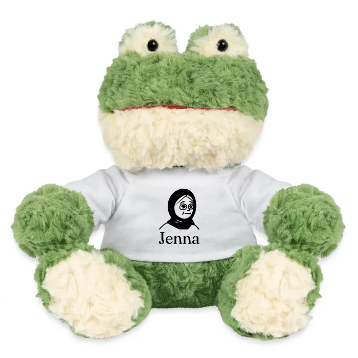 Peluche grenouille personnalisée au prénom Jenna