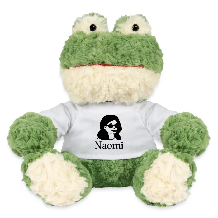 Peluche grenouille personnalisée au prénom Naomi