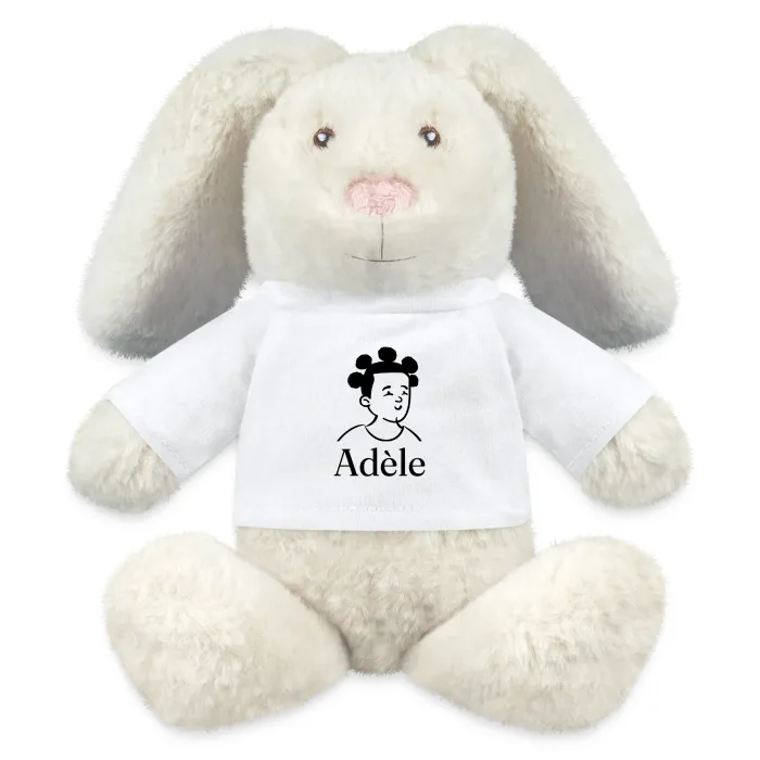 Peluche lapin personnalisée au prénom Adèle