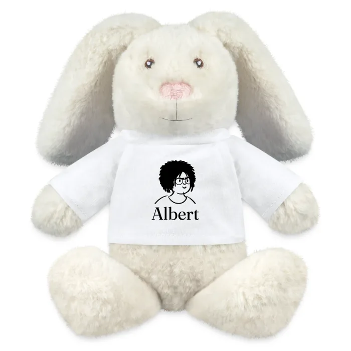 Peluche lapin personnalisée au prénom Albert