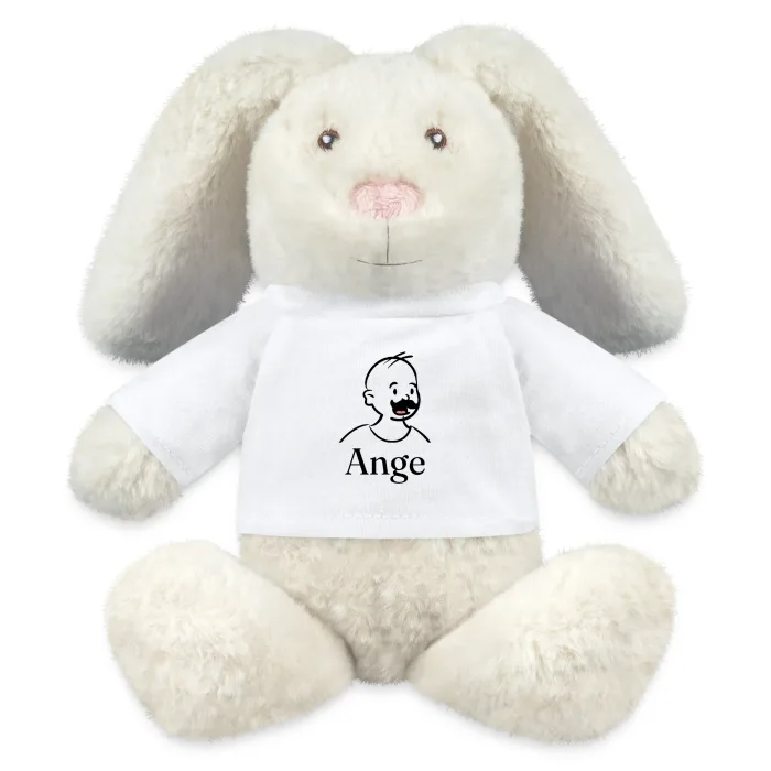 Peluche lapin personnalisée au prénom Ange