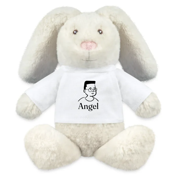 Peluche lapin personnalisée au prénom Angel