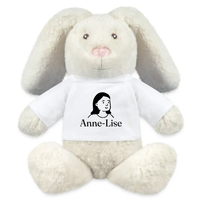 Peluche lapin personnalisée au prénom Anne-Lise