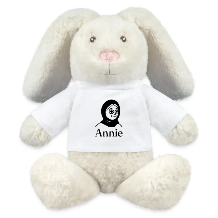 Peluche lapin personnalisée au prénom Annie