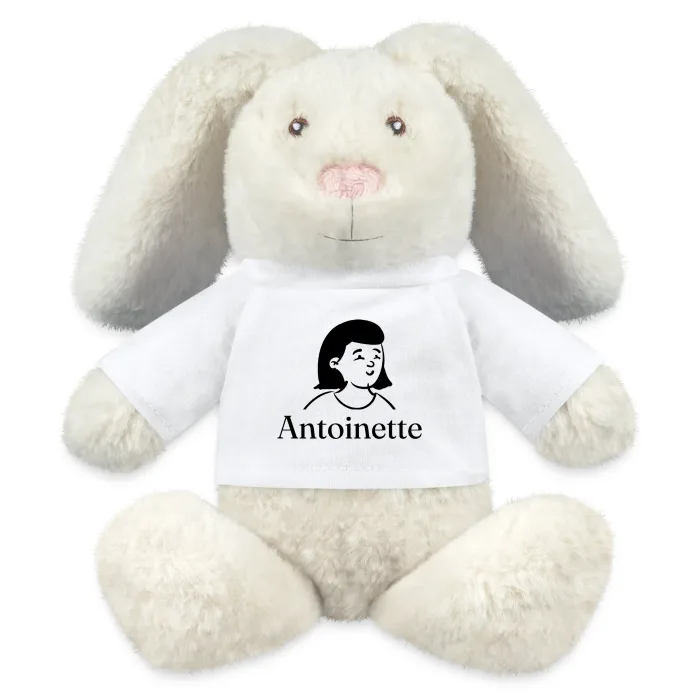 Peluche lapin personnalisée au prénom Antoinette
