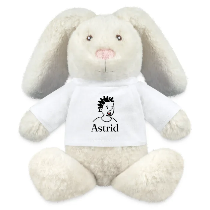 Peluche lapin personnalisée au prénom Astrid