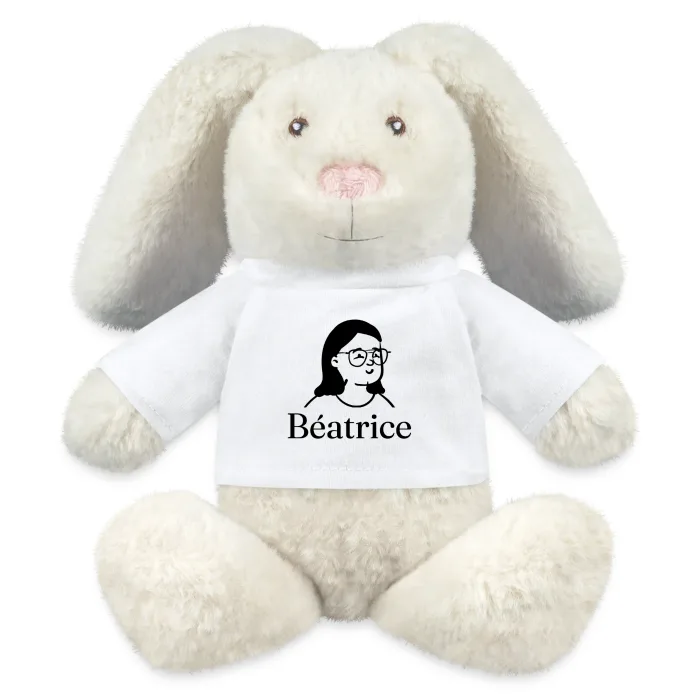 Peluche lapin personnalisée au prénom Béatrice