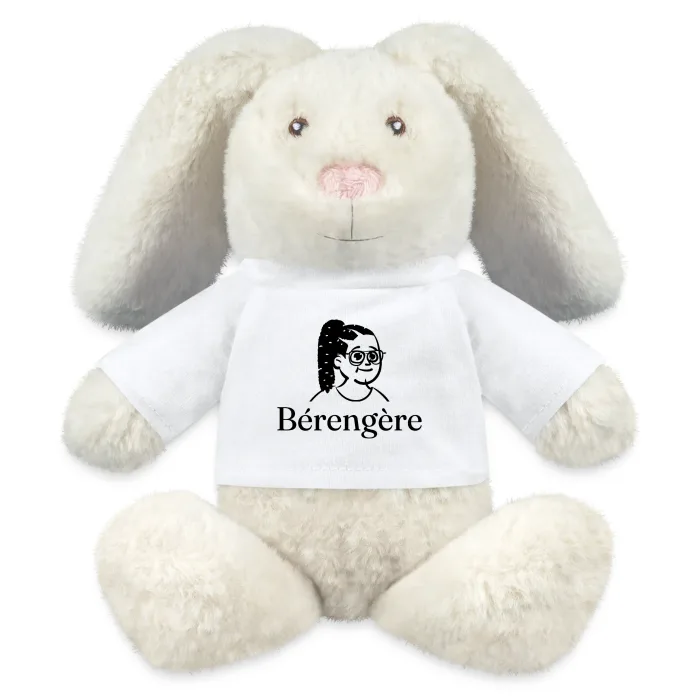 Peluche lapin personnalisée au prénom Bérengère