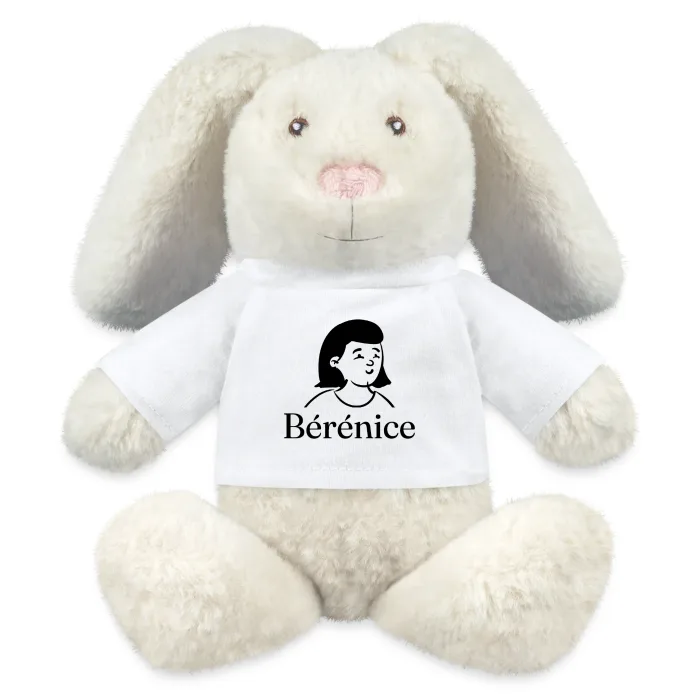 Peluche lapin personnalisée au prénom Bérénice