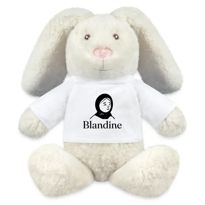 Peluche lapin personnalisée au prénom Blandine