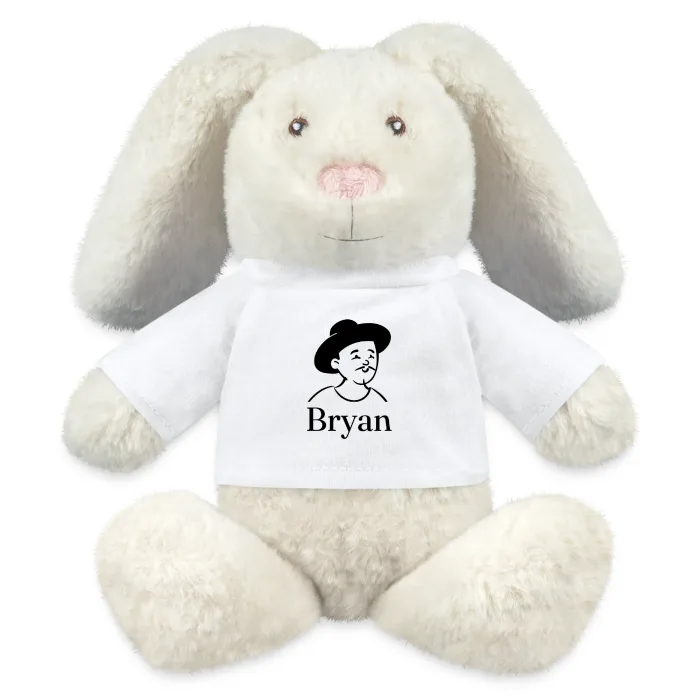 Peluche lapin personnalisée au prénom Bryan
