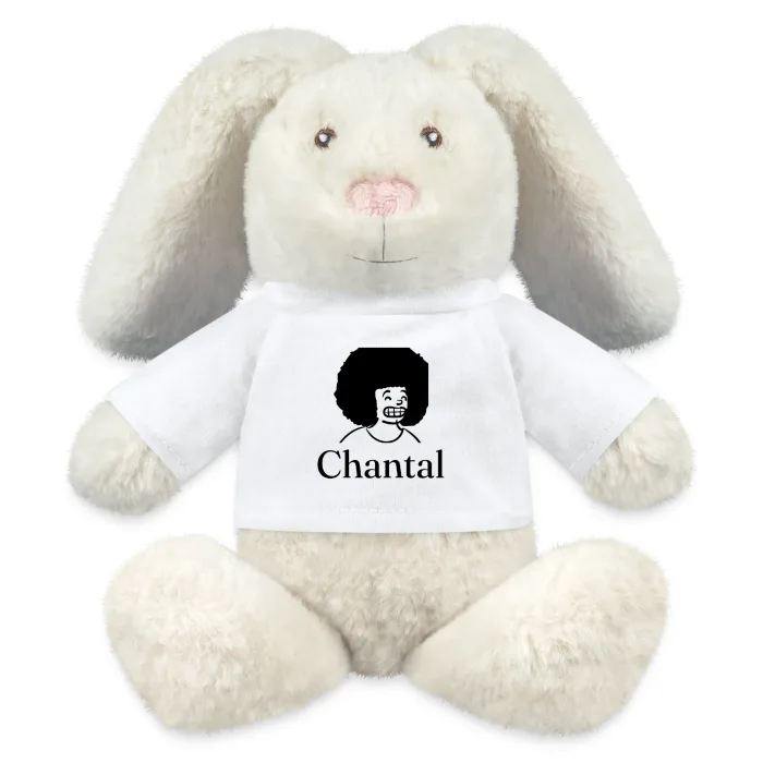 Peluche lapin personnalisée au prénom Chantal