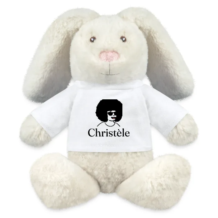 Peluche lapin personnalisée au prénom Christèle