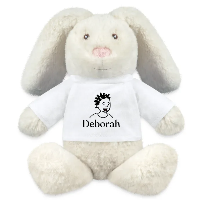 Peluche lapin personnalisée au prénom Deborah