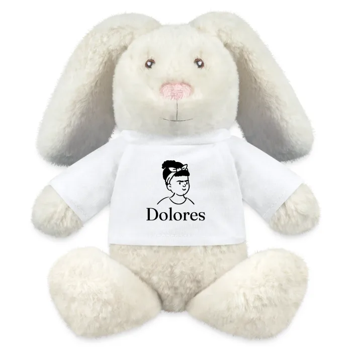 Peluche lapin personnalisée au prénom Dolores