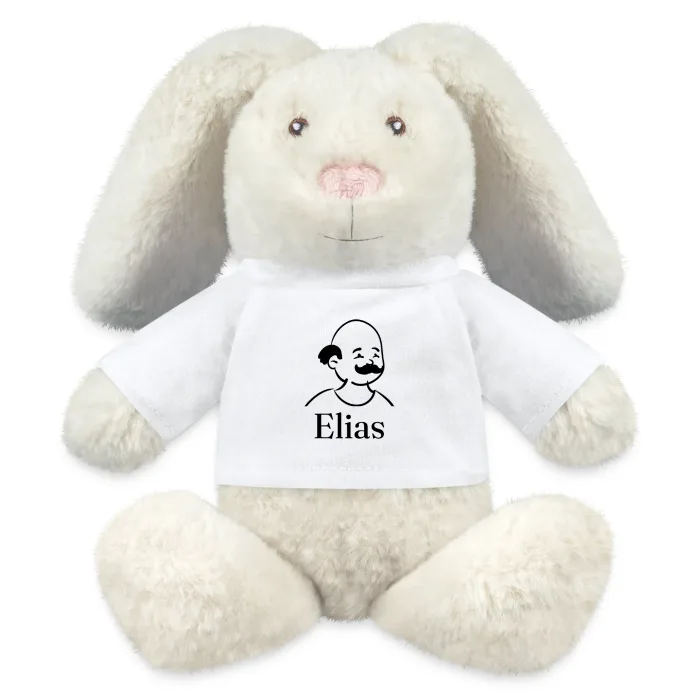 Peluche lapin personnalisée au prénom Elias