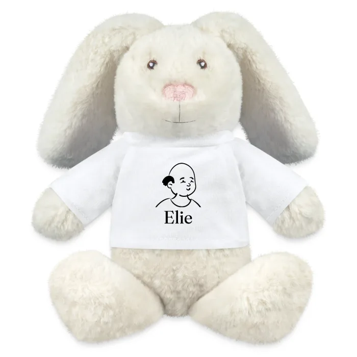 Peluche lapin personnalisée au prénom Elie