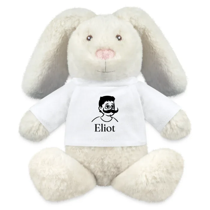 Peluche lapin personnalisée au prénom Eliot