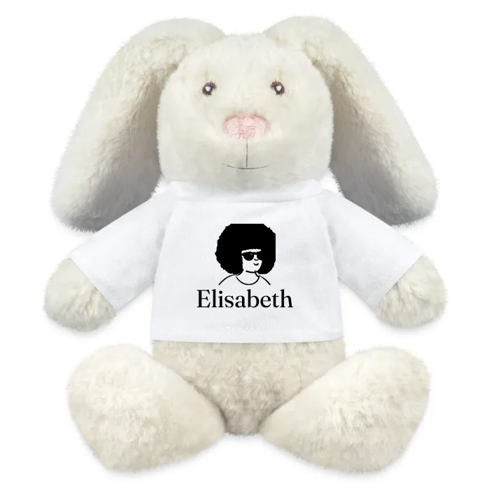 Peluche lapin personnalisée au prénom Elisabeth