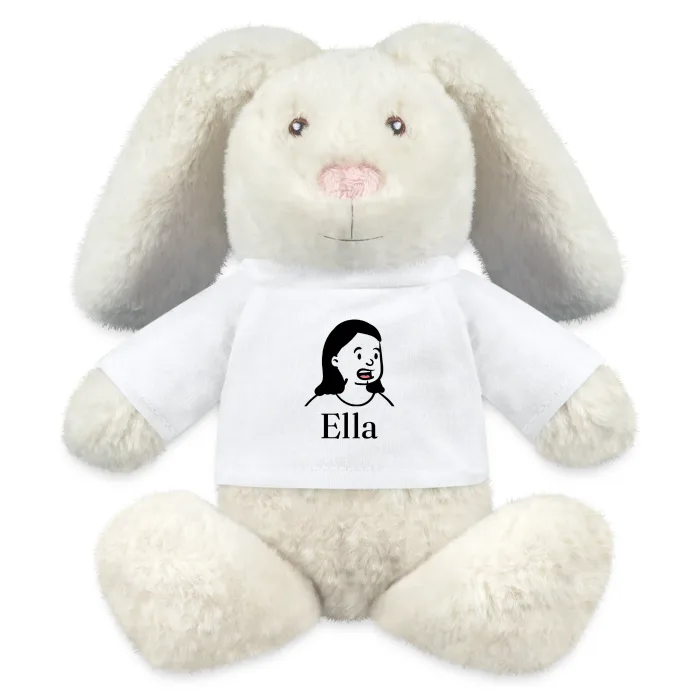 Peluche lapin personnalisée au prénom Ella