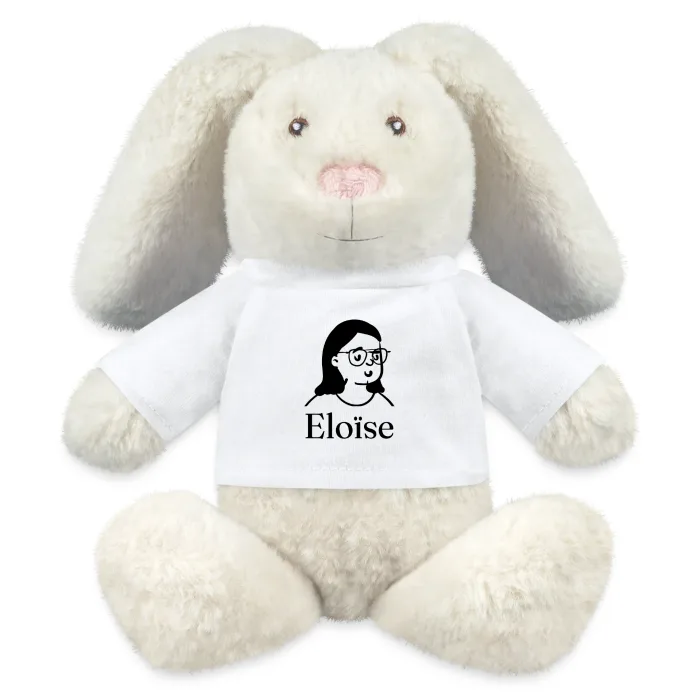 Peluche lapin personnalisée au prénom Eloïse