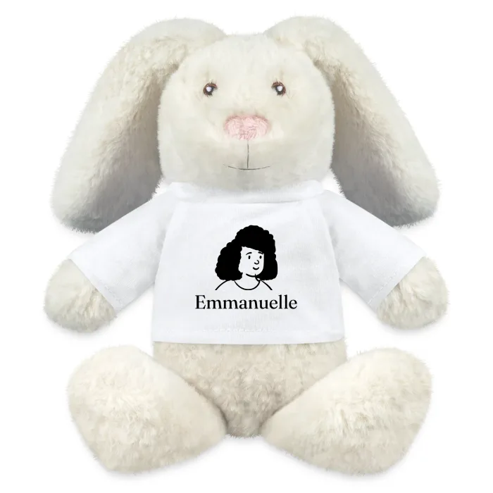 Peluche lapin personnalisée au prénom Emmanuelle