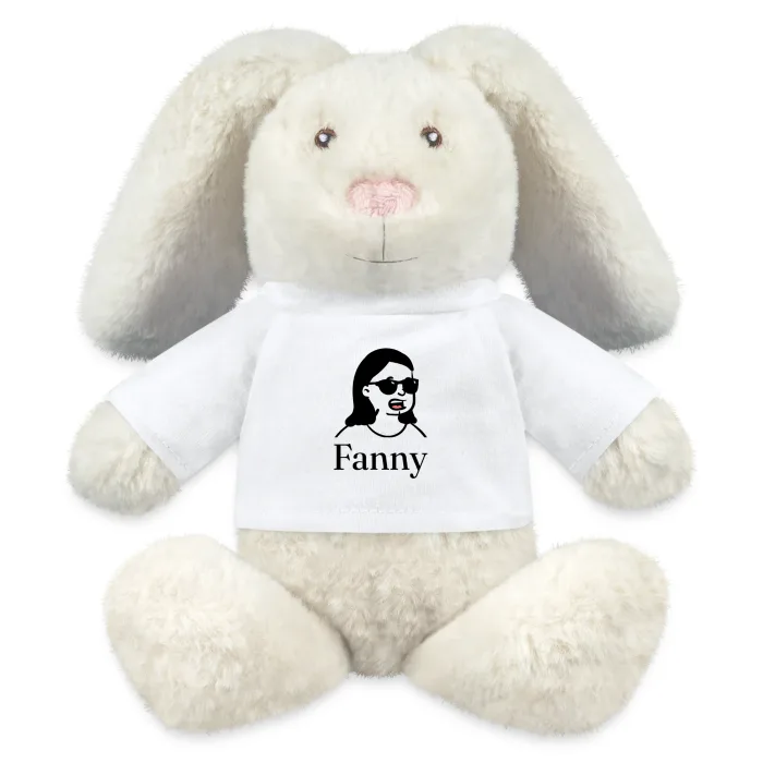 Peluche lapin personnalisée au prénom Fanny