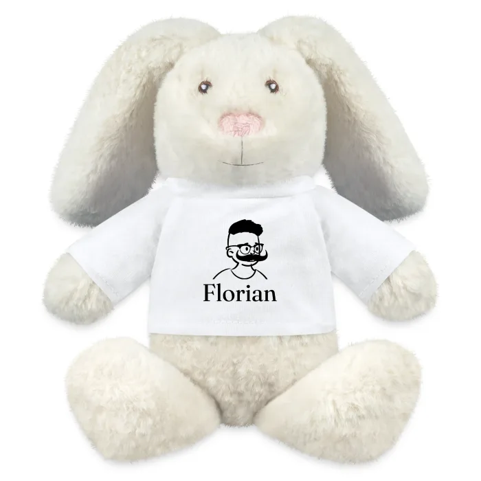 Peluche lapin personnalisée au prénom Florian