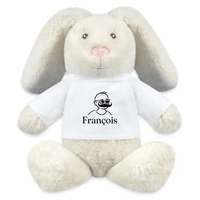 Peluche lapin personnalisée au prénom François