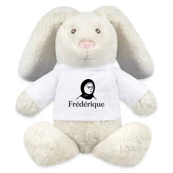 Peluche lapin personnalisée au prénom Frédérique