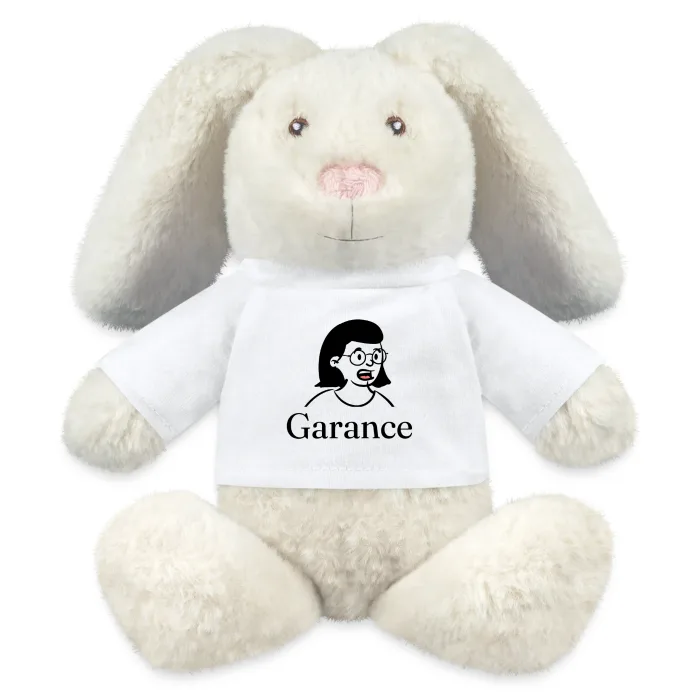 Peluche lapin personnalisée au prénom Garance