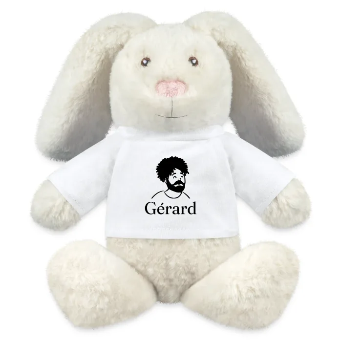 Peluche lapin personnalisée au prénom Gérard