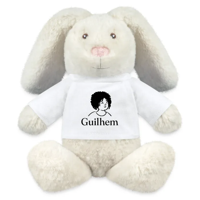 Peluche lapin personnalisée au prénom Guilhem