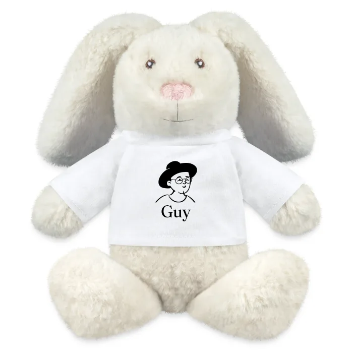 Peluche lapin personnalisée au prénom Guy