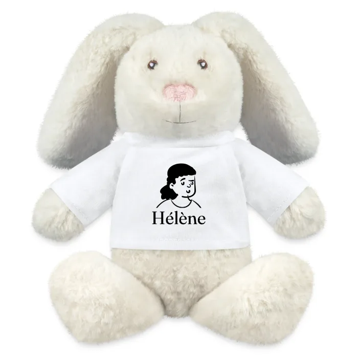 Peluche lapin personnalisée au prénom Hélène
