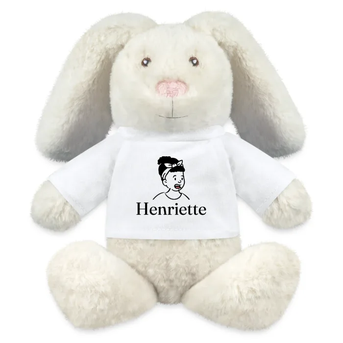 Peluche lapin personnalisée au prénom Henriette