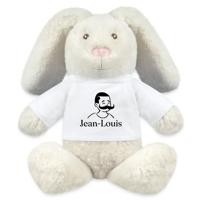 Peluche lapin personnalisée au prénom Jean-Louis