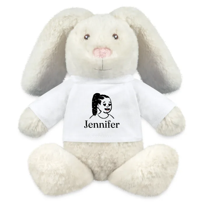 Peluche lapin personnalisée au prénom Jennifer