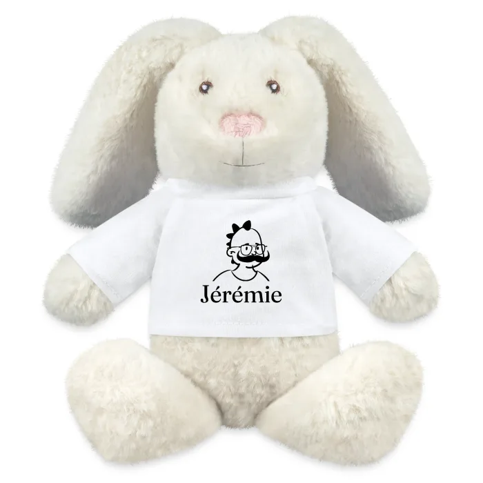 Peluche lapin personnalisée au prénom Jérémie
