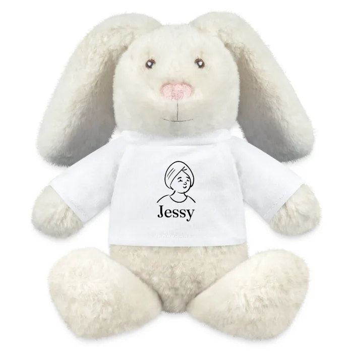Peluche lapin personnalisée au prénom Jessy
